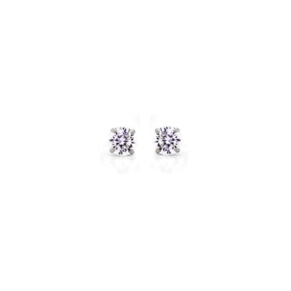 NWT Tiffani Studs // 14kt Italian Solid White Gold (7mm)